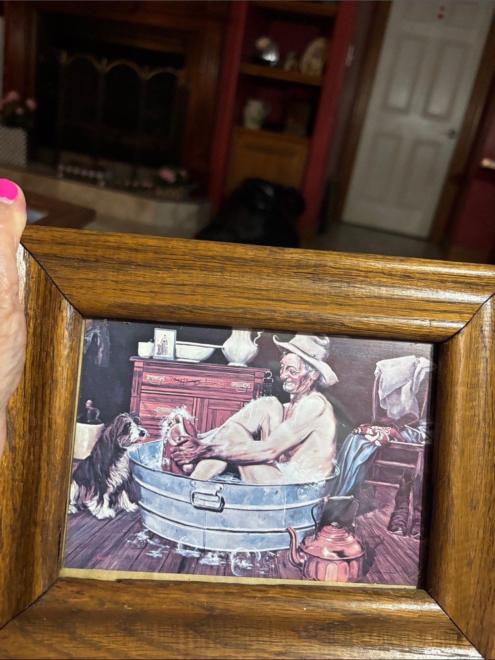 Lon Megarger Framed Print Home on the Ranch-